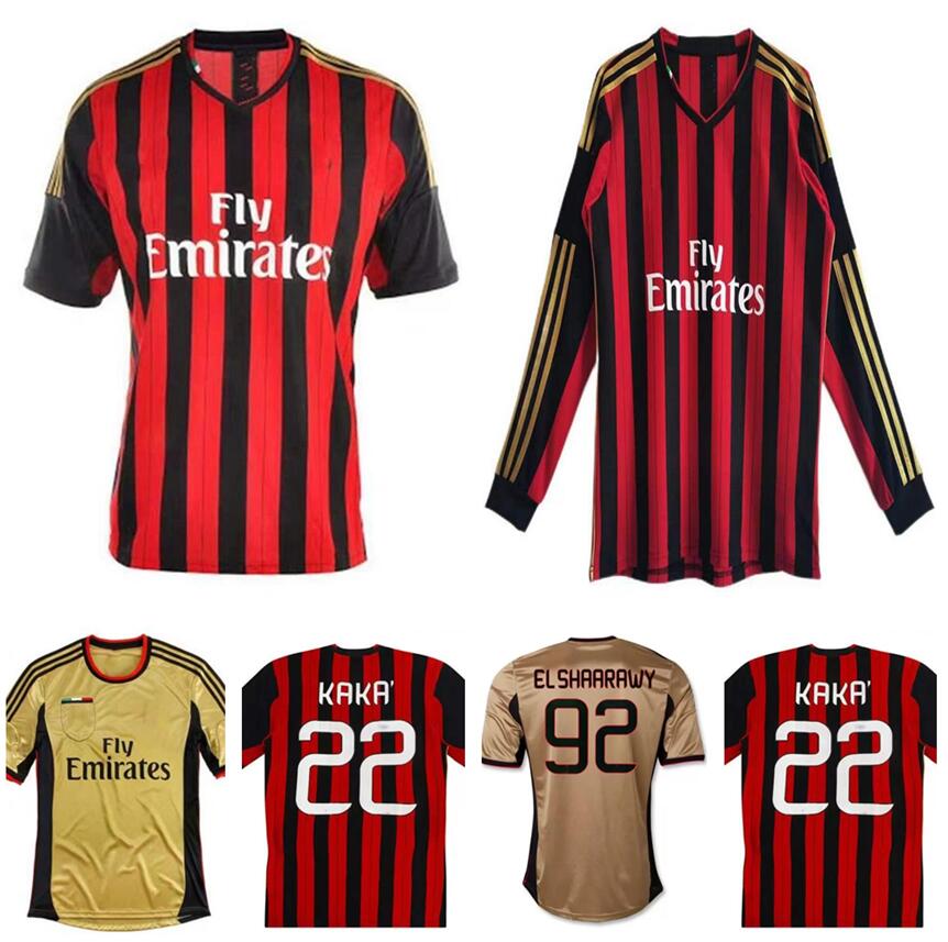 13 14 Retro Soccer Jerseys Ac KAKA ROBINHO MALDINI BALOTELLI Vintage Classic Jersey Home Long Sleeve Gold Third Away MONTOLIVO Maillot Foot Camiseta Futbol Shirt
13 14 Retro Soccer Jerseys Ac KAKA ROBINHO MALDINI BALOTELLI Vintage Classic Jersey Home Long Sleeve Gold Third Away MONTOLIVO Maillot Foot Camiseta Futbol Shirt