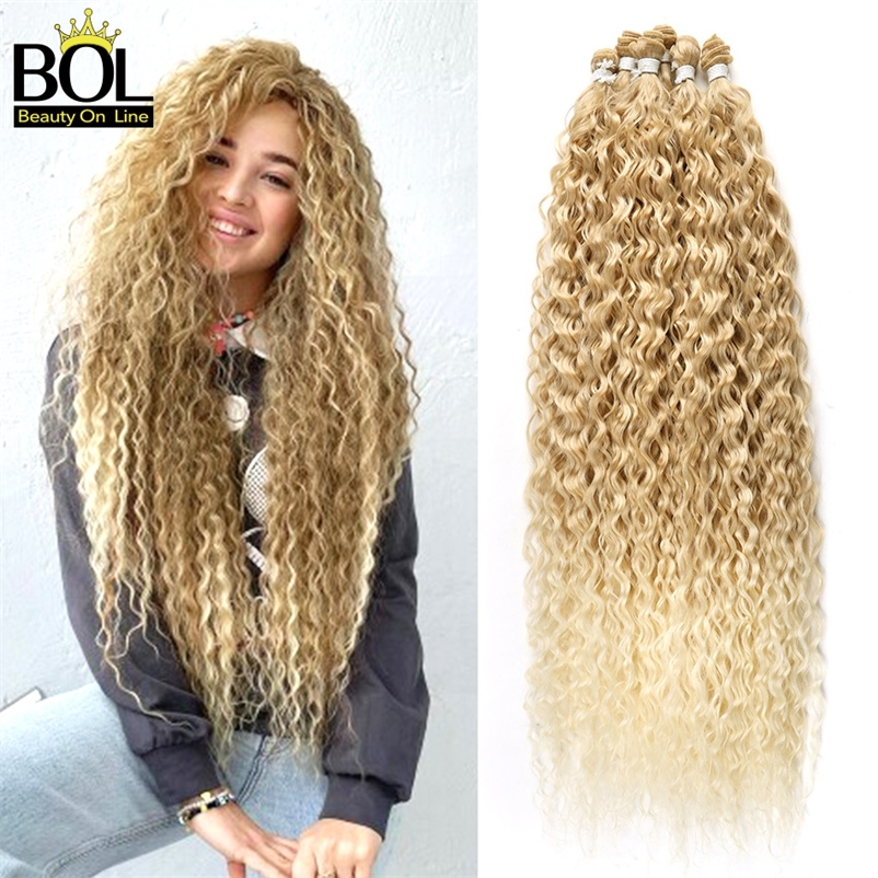 BOL Curly Organic Hair Extensions 32Inch Long Synthetic Bundles Ombre Blonde Fake Hair for Women Water Wave Heat Resistant 9Pcs 220622
BOL Curly Organic Hair Extensions 32Inch Long Synthetic Bundles Ombre Blonde Fake Hair for Women Water Wave Heat Resistant 9Pcs 220622