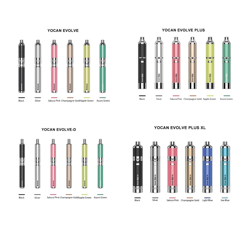2020 Version 100% Original Yocan Evolve Plus Evolve Plus XL Wax Vape Pen Evolve-D Dry Herb Vaporizer Kit E Cigarette Kits, Mixed colors
2020 Version 100% Original Yocan Evolve Plus Evolve Plus XL Wax Vape Pen Evolve-D Dry Herb Vaporizer Kit E Cigarette Kits, Mixed colors
