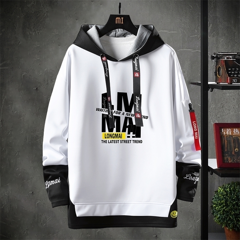 Contrast Color Streetwear Hoodies Men Brand Tops Black White Sweatshirt Hip Hop Cool Patchwork Pullover 3/4 Sleeve 220402, White 002
Contrast Color Streetwear Hoodies Men Brand Tops Black White Sweatshirt Hip Hop Cool Patchwork Pullover 3/4 Sleeve 220402, White 002