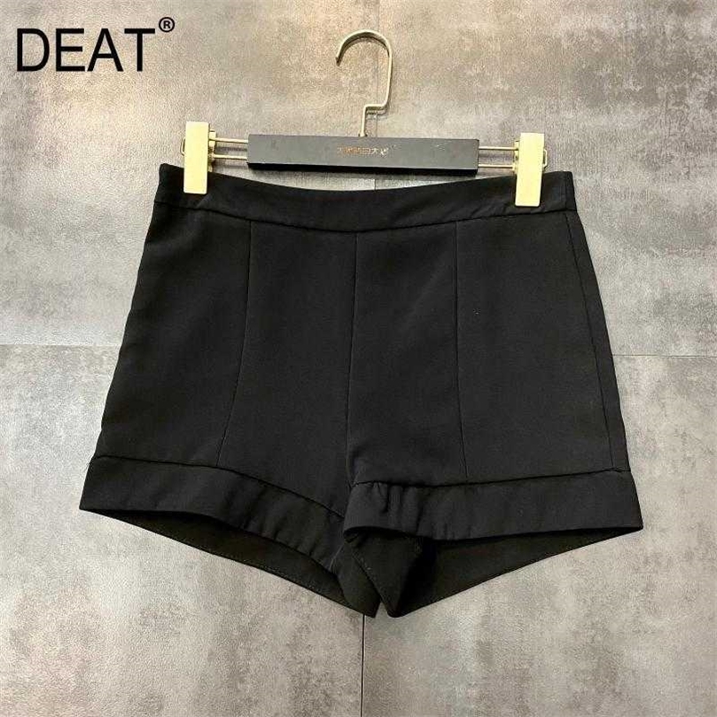 DEAT Women Personality And Fashion All-match Shorts Arrivals High Waist Fashion Temperament Spring Summer 11D872 210709, Black
DEAT Women Personality And Fashion All-match Shorts Arrivals High Waist Fashion Temperament Spring Summer 11D872 210709, Black