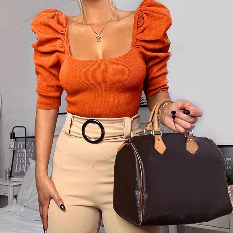 Women' T-Shirt 2022 Autumn Casual Women Pullover T-shirts Long Sleeve Crop Top Winter Fashion Solid Short Tees Streetwear Party Female, Orange
Women' T-Shirt 2022 Autumn Casual Women Pullover T-shirts Long Sleeve Crop Top Winter Fashion Solid Short Tees Streetwear Party Female, Orange
