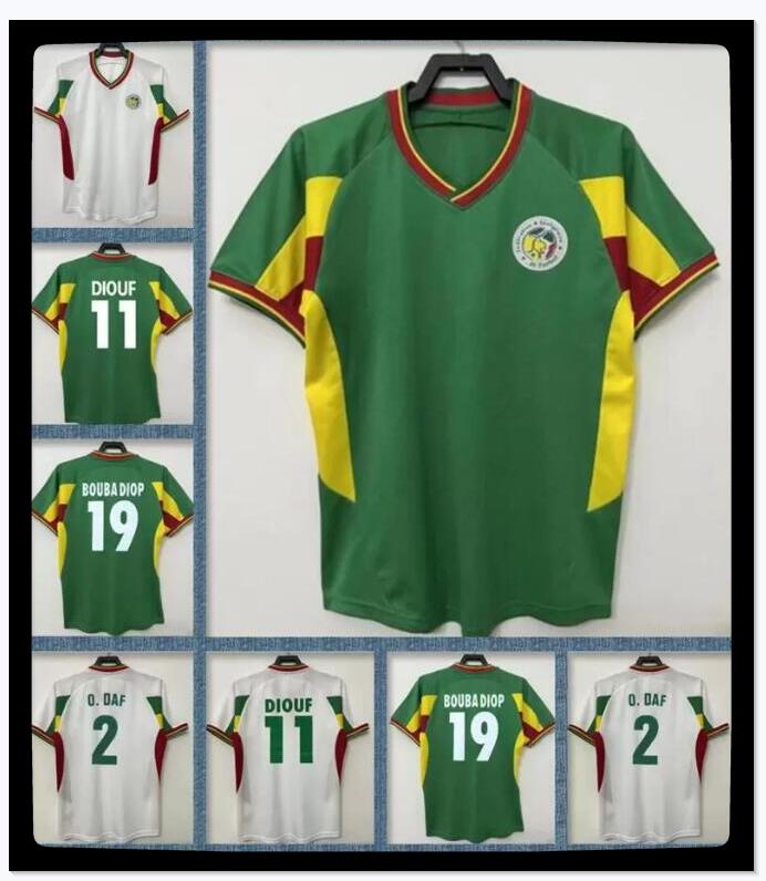 2002 2003 Senegal retro soccer jerseys MANE KOULIBALY GUEYE KOUYATE 02 03 O.DAF DIOP H.CAMARA KH.FADIGA DIOUF Vintage Classic football shirt Maillot de foot Uniforms
2002 2003 Senegal retro soccer jerseys MANE KOULIBALY GUEYE KOUYATE 02 03 O.DAF DIOP H.CAMARA KH.FADIGA DIOUF Vintage Classic football shirt Maillot de foot Uniforms