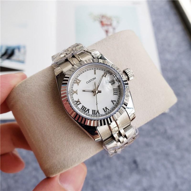 Wristwatches 26mm Luxury Automatic Mechanical Watch For Women Brand Stainless Steel White Dial Ladies Wrist Roman Number ClockWristwatches
Wristwatches 26mm Luxury Automatic Mechanical Watch For Women Brand Stainless Steel White Dial Ladies Wrist Roman Number ClockWristwatches