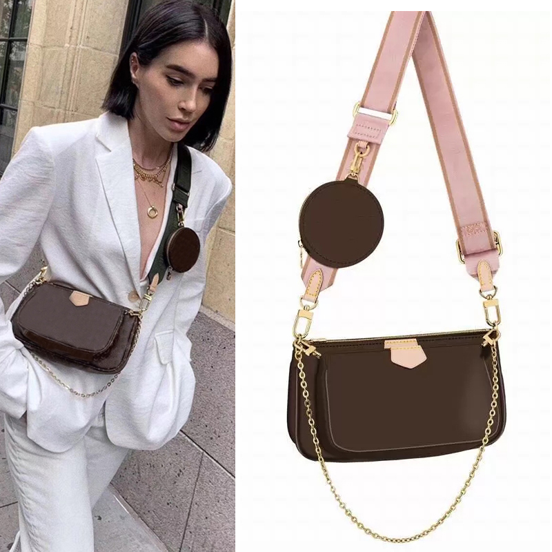 Multi 3 pieces crossbody bag hybrid pockets accessories women high design shoulder bags wallets on chain m44823 real leather purses zipper closure with dust bag, Don't choose separately
Multi 3 pieces crossbody bag hybrid pockets accessories women high design shoulder bags wallets on chain m44823 real leather purses zipper closure with dust bag, Don't choose separately