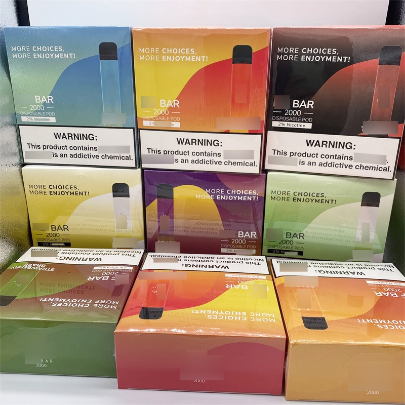 Elf 2000 Puffs Disposable E Cigarettes Vape Pen 5.5ml Prefilled Cartridge Pod Device 950mAh Battey Vaporizer Elf Bar BC 4000 Vapes Elux Legend