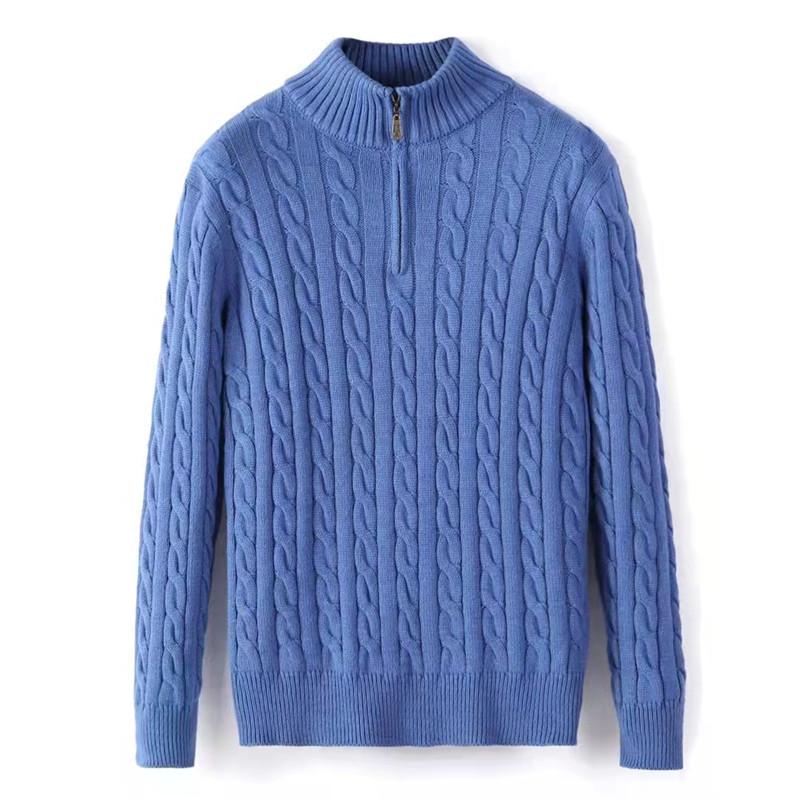 Men's Sweaters Men Half Zipper 100%Cotton Small Horse Twisted Sweater Autumn Winter Jersey Jumper Hombre Pull Homme Hiver Pullover KnittedMe
Men's Sweaters Men Half Zipper 100%Cotton Small Horse Twisted Sweater Autumn Winter Jersey Jumper Hombre Pull Homme Hiver Pullover KnittedMe