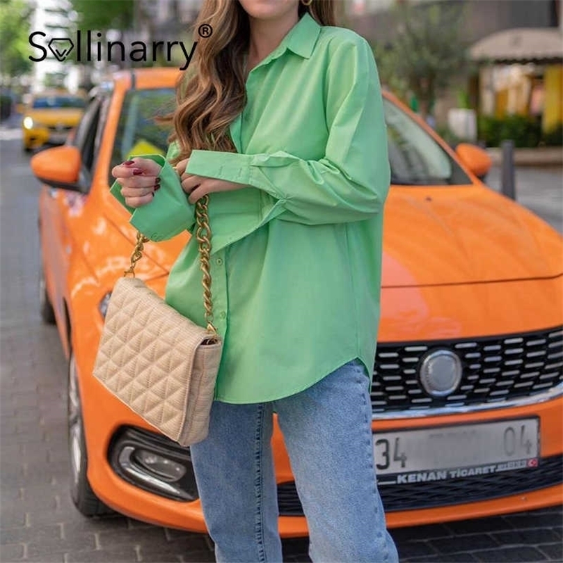 Sollinarry Autumn High Street Women Za Blouses Lapel Collar Solid Asymmetrical Lady Blouses Cuffed Shirt Sleeves Female Shirt 210709, Green
Sollinarry Autumn High Street Women Za Blouses Lapel Collar Solid Asymmetrical Lady Blouses Cuffed Shirt Sleeves Female Shirt 210709, Green
