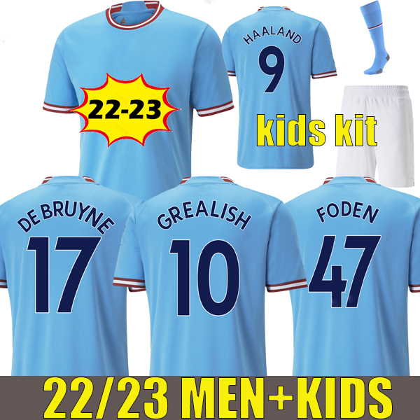 22 23 soccer jerseys 2022 2023 HAALAND GREALISH FODEN STERLING MANs cities football shirt DE BRUYNE GESUS BERNARDO MAHREZ RODRIGO men kids kits, 22/23 home
22 23 soccer jerseys 2022 2023 HAALAND GREALISH FODEN STERLING MANs cities football shirt DE BRUYNE GESUS BERNARDO MAHREZ RODRIGO men kids kits, 22/23 home