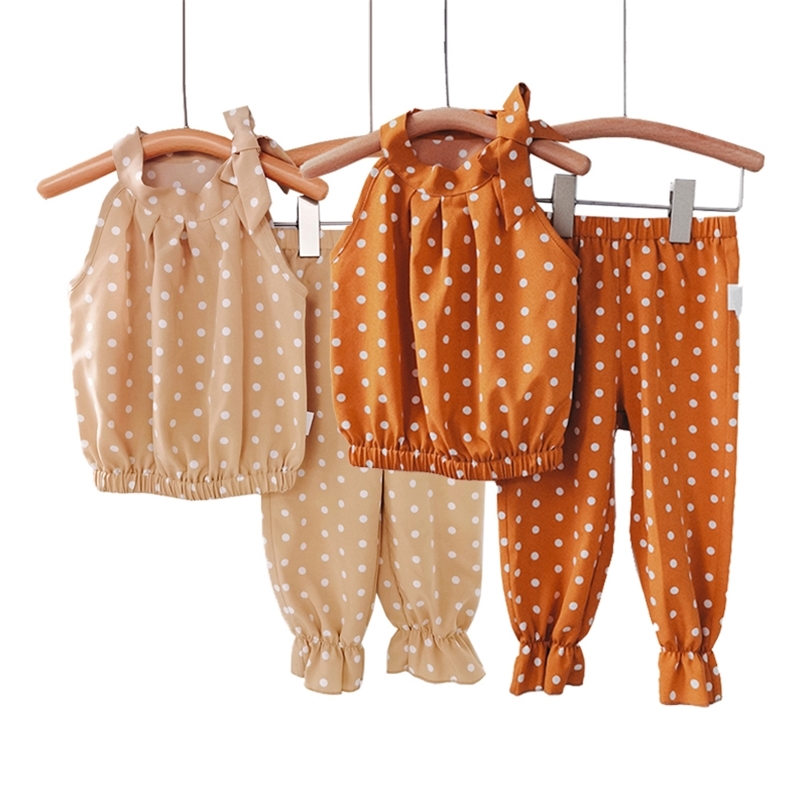 Kids Summer Set Girls Suits Polka Dot Clothes Outfits Baby Girl Suit 2Pcs Vestpants Sets 16 Years Children Clothing 220616, Khaki
Kids Summer Set Girls Suits Polka Dot Clothes Outfits Baby Girl Suit 2Pcs Vestpants Sets 16 Years Children Clothing 220616, Khaki