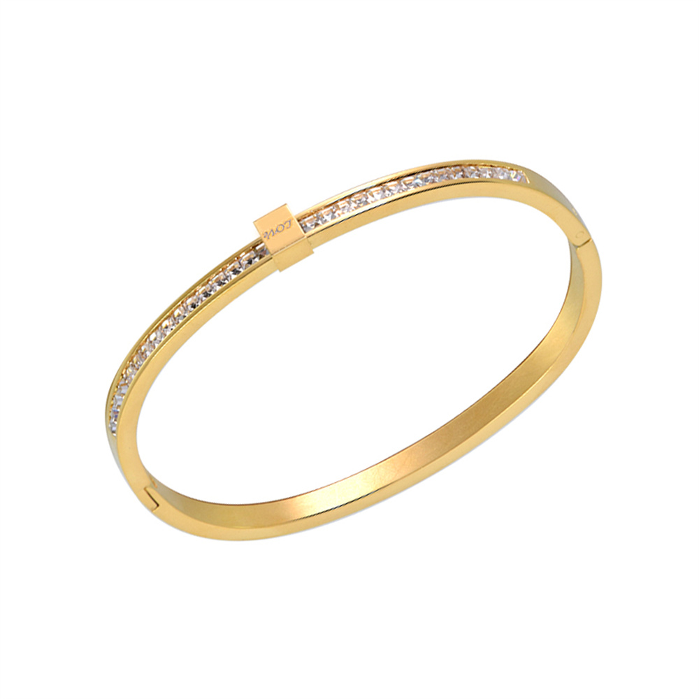 Bracelet Designers for Women Bangle With Diamond Natural Stones Stainless Steel Popular Luxury Gold Couple Cuff Fashion Luxury Charming Female Lovers Bracelets
Bracelet Designers for Women Bangle With Diamond Natural Stones Stainless Steel Popular Luxury Gold Couple Cuff Fashion Luxury Charming Female Lovers Bracelets