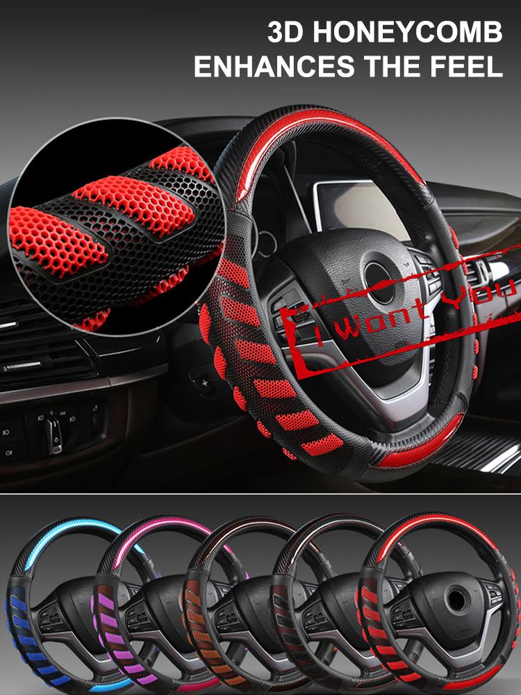 Steering Wheel Covers Universal Non-Slip 15" Cover Honeycomb Breathable Car Interior Decoration Breathability Dry Rubber Inner RingSteering
Steering Wheel Covers Universal Non-Slip 15" Cover Honeycomb Breathable Car Interior Decoration Breathability Dry Rubber Inner RingSteering