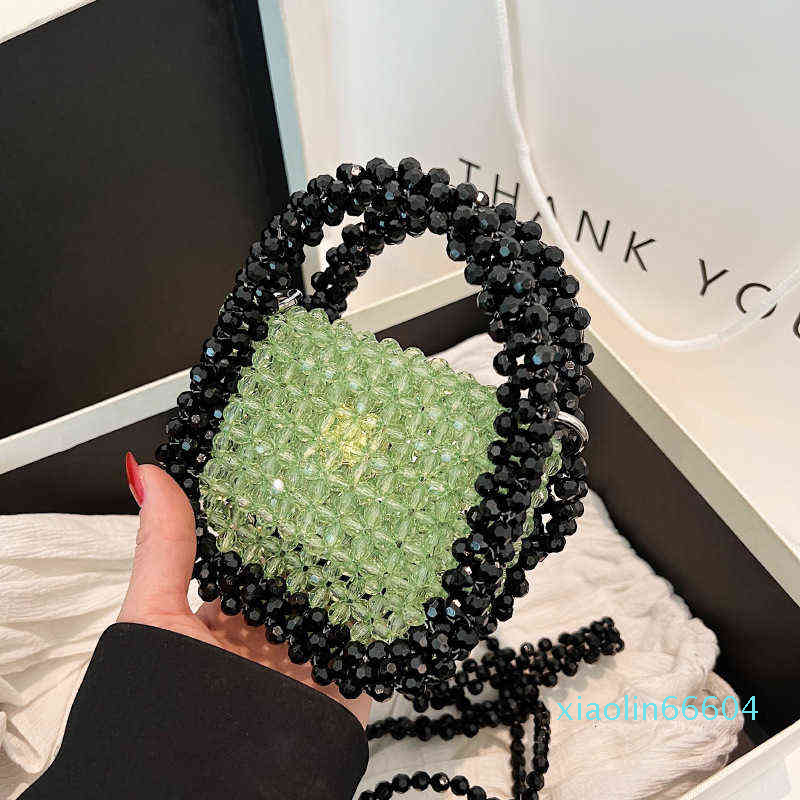 Designer-Evening bag Women small fragrance Beaded Handbag female personalized design ins net Single Shoulder Messenger bag, Green
Designer-Evening bag Women small fragrance Beaded Handbag female personalized design ins net Single Shoulder Messenger bag, Green
