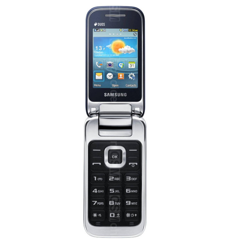 

Original Refurbished Cell Phones Samsung GT-C3592 2G GSM Dual SIM Card Flip Phone, Black