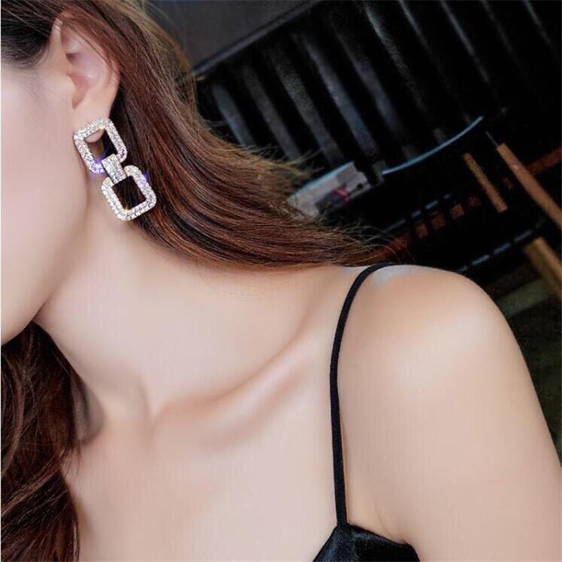 Stud Needles In Europe And America Exaggerated Full Geometric Rectangle Personality Earrings Femininity Simple Long EarringsStud
Stud Needles In Europe And America Exaggerated Full Geometric Rectangle Personality Earrings Femininity Simple Long EarringsStud