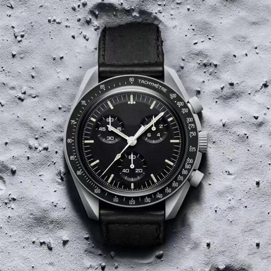 Bioceramic Mens Moonswatch Quartz Watches Full Function Chronograph Watch Mission To Mercury 42mm Nylon Luxury Mars Watch Limited 304z, Watch box
Bioceramic Mens Moonswatch Quartz Watches Full Function Chronograph Watch Mission To Mercury 42mm Nylon Luxury Mars Watch Limited 304z, Watch box