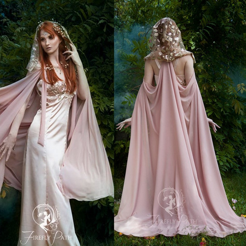 Pale Pink Chiffon Bolero Women Cosplay Halloween Bridal Gothic Style Wrap Jacket Cloak Woman wedding stole, White
Pale Pink Chiffon Bolero Women Cosplay Halloween Bridal Gothic Style Wrap Jacket Cloak Woman wedding stole, White