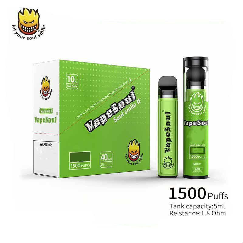 Original Amigo Vapesoul Smile II E cigarettes Disposable Vape Pen E Cigarette 1500 Puffs Rechargeable Vaping Pens Free Freight
Original Amigo Vapesoul Smile II E cigarettes Disposable Vape Pen E Cigarette 1500 Puffs Rechargeable Vaping Pens Free Freight