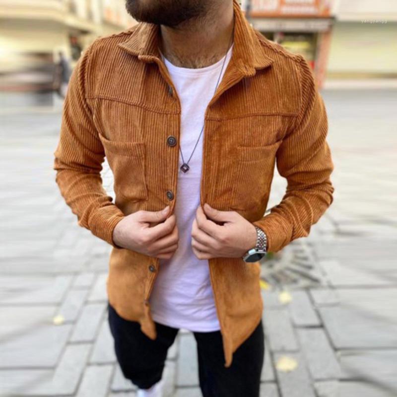 Men's Casual Shirts Fashion Men Solid Color Autumn Winter Corduroy Blouse For Vintage Turn-down Collar Buttoned Cardigan Tops, Brown
Men's Casual Shirts Fashion Men Solid Color Autumn Winter Corduroy Blouse For Vintage Turn-down Collar Buttoned Cardigan Tops, Brown