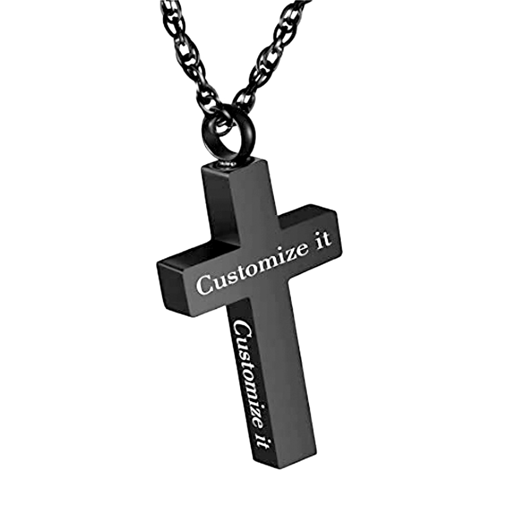 Customize Engraving Cross Pendant Necklace Cremation Ash Urn Keepsake Jewelry Memorial Pet Unique for Ashes Locket Men Women
Customize Engraving Cross Pendant Necklace Cremation Ash Urn Keepsake Jewelry Memorial Pet Unique for Ashes Locket Men Women