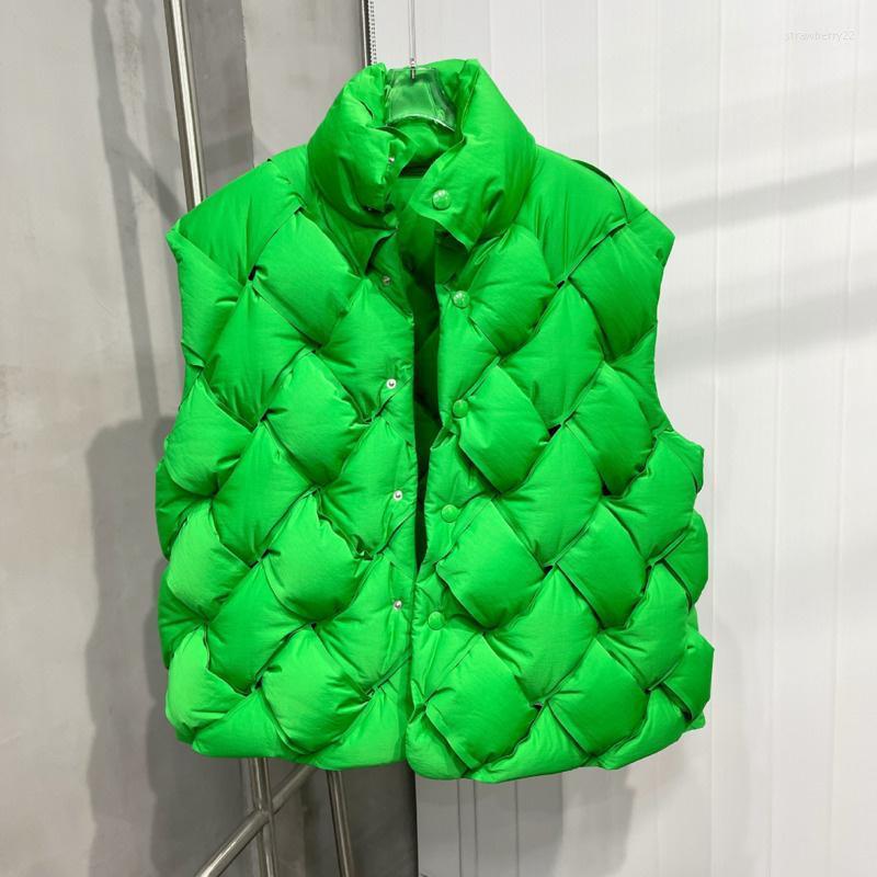 Women' Vests 2022 Warm Waistcoat Sleeveless Stand Collar Woven Check Down Vest Stra22, Low version green
Women' Vests 2022 Warm Waistcoat Sleeveless Stand Collar Woven Check Down Vest Stra22, Low version green