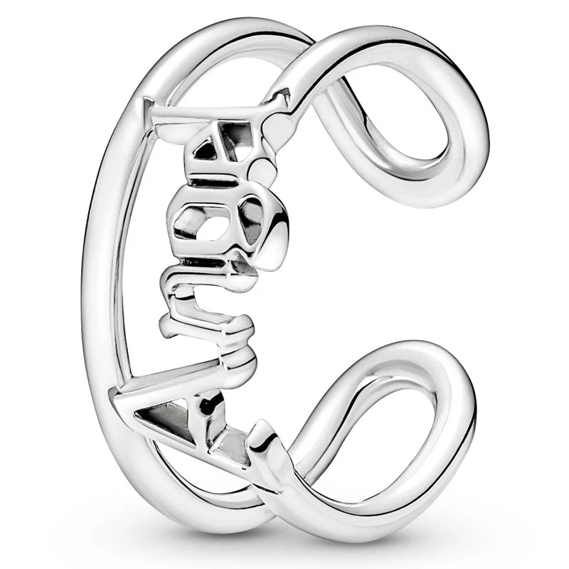 Authentic 925 Sterling Silver Ring ME Angel Love Open Ring luxury for Women Girls Fit P Fashion Jewelry New MOTHER's Day Gift 190105C00 180077C00
