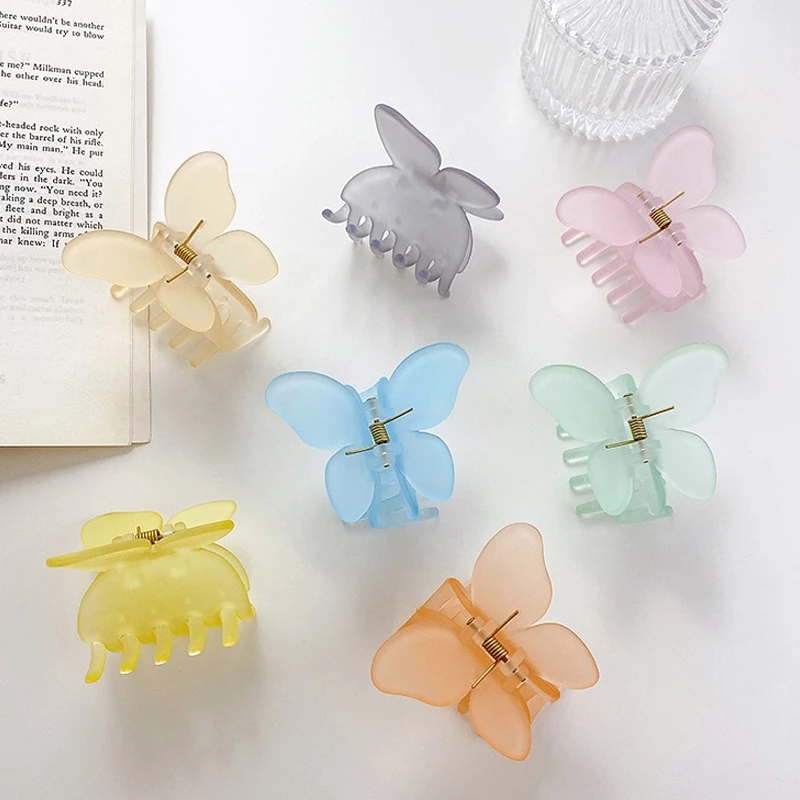 Fashion Transparent Matt Butterfly Hair Claw Clips Women Girls Sweet Solid Barrettes Ponytail Holder Hair Accessory
Fashion Transparent Matt Butterfly Hair Claw Clips Women Girls Sweet Solid Barrettes Ponytail Holder Hair Accessory