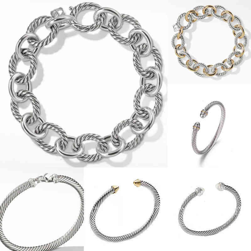 Twisted Wire Bracelet Charm Gold Sliver Bangle Round Head Bracelets Women Fashion Versatile Platinum Plated Two-color Hemp Trend Hot Selling Jewelry
Twisted Wire Bracelet Charm Gold Sliver Bangle Round Head Bracelets Women Fashion Versatile Platinum Plated Two-color Hemp Trend Hot Selling Jewelry