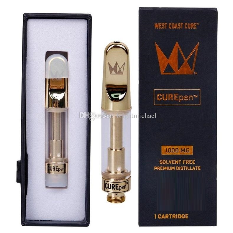 West Coast Cure Vape Cartridge Curepen Empty Vaporizer Pen 510 Ceramic Packaging 0.8ML Oil Gold Glass Tank
West Coast Cure Vape Cartridge Curepen Empty Vaporizer Pen 510 Ceramic Packaging 0.8ML Oil Gold Glass Tank