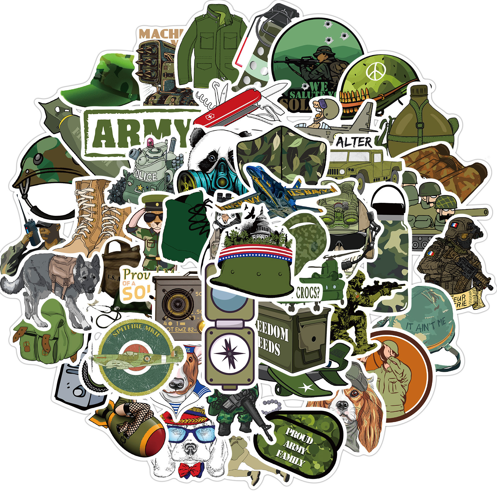 New Sexy 50Pcs Military Cartoon Graffiti Sticker For Laptop Refrigerator Bike Skateboard Guitar Travel Suitcase Waterproof DIY Toy Decal
New Sexy 50Pcs Military Cartoon Graffiti Sticker For Laptop Refrigerator Bike Skateboard Guitar Travel Suitcase Waterproof DIY Toy Decal