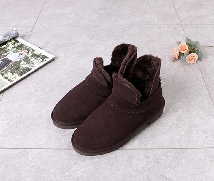 Genuine leather women LayLa Cashmere shoes snow boots Comfortable casual Sheepskin fur boots Beautiful christmas birthday gift U card dustbag