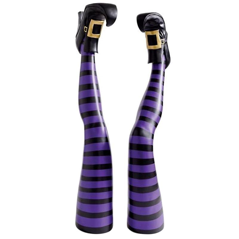 Party Decoration 1 Pair Halloween Evil Witch Legs Props Upside Down Wizard Feet With Boot Stake Ornament For Front Yard Courtyard Lawn
Party Decoration 1 Pair Halloween Evil Witch Legs Props Upside Down Wizard Feet With Boot Stake Ornament For Front Yard Courtyard Lawn