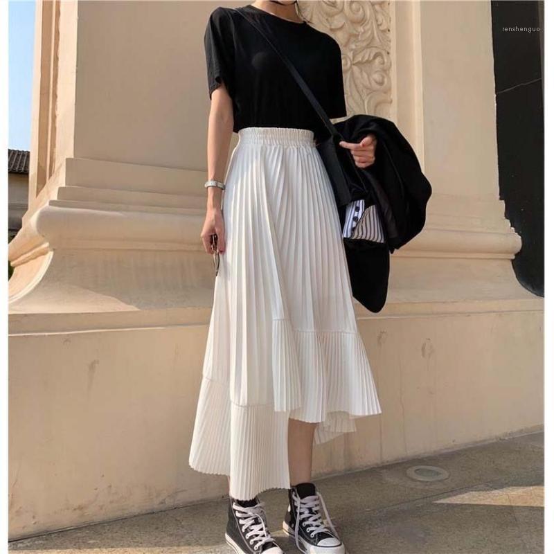 Irregular Pleated Chiffon Skirt Women's Spring 2022 Korean High Waist A-shaped Cake Skirts, Black
Irregular Pleated Chiffon Skirt Women's Spring 2022 Korean High Waist A-shaped Cake Skirts, Black
