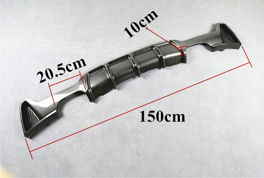 1 PC Back Lip Body Kits For BMW 4 Series F32 F33 F36 2013-In MP Style Bright Black Rear Bumper Lip Spoiler Carbon Pattern Car Diffuser