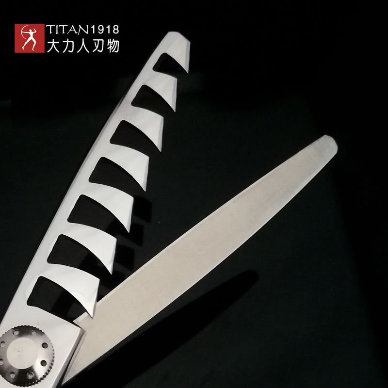 TITAN 6 Inch Hairdressing Scissors Professional Japan440c Barber Shears Cutting High Quality 220317