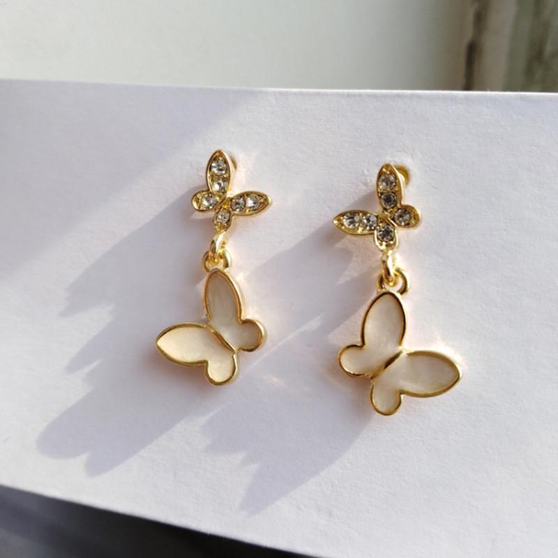 Clip-on & Screw Back Fashion Rhinestones Girl Elegant Butterfly Instagram Simple Personality For Women Grace Drop Earrings Jewelry Dating Gi
Clip-on & Screw Back Fashion Rhinestones Girl Elegant Butterfly Instagram Simple Personality For Women Grace Drop Earrings Jewelry Dating Gi