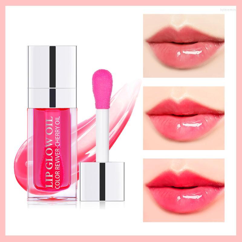 

Lip Gloss Colors Oil Hydrating Plumping Coat For Lipstick Tinted Plumper Serum Moisturizing Glow TreatmentLip, 004 coral