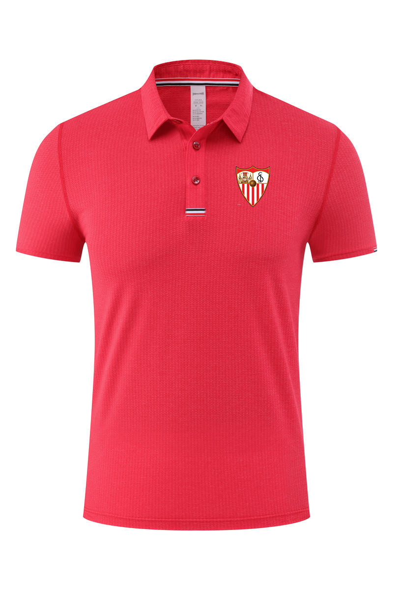 Sevilla FC Men's Polo Summer Soft Fashion Design Comfortable Fast-dry Adult Soccer T shirt Short Sport Clothes, No 4
Sevilla FC Men's Polo Summer Soft Fashion Design Comfortable Fast-dry Adult Soccer T shirt Short Sport Clothes, No 4