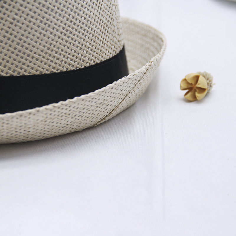 Topi Anakanak Ibu Musim Panas untuk Anak Perempuan Anak Lakilaki Topi Jerami Panama Anak Fedora Topi Pelindung Matahari Pantai Perjalanan 220611