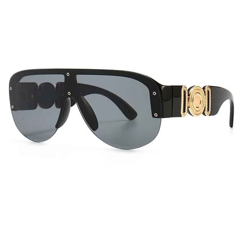 Sunglasses Luxury Pilot Women Fashion Brand Design Oversized Half Frame Sun Glassed For Men 2022 Flat Top Vintage Shades Glasses, White;black
Sunglasses Luxury Pilot Women Fashion Brand Design Oversized Half Frame Sun Glassed For Men 2022 Flat Top Vintage Shades Glasses, White;black