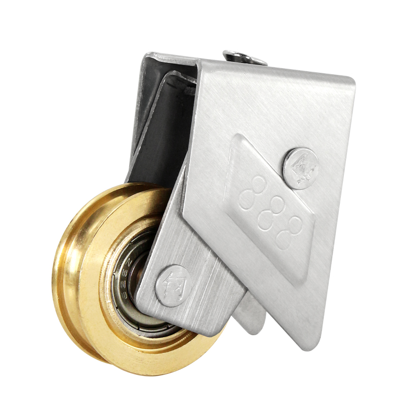 888-Type Sliding Door Plastic Steel Pulley Aluminum Alloy Windows Brass Wheel Muted Roller Hardware