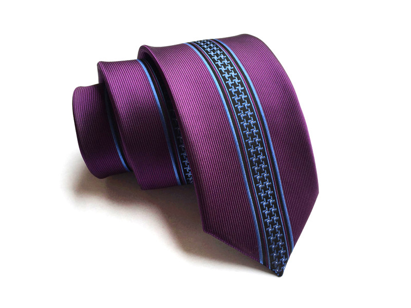 Silk Slim Men Ties Fashion 6cm Skinny Stripe Dot Floral Neck tie for men Woven Formal wear business wedding party 20