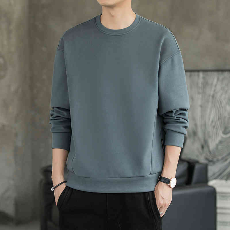 Derong Sweater Men's 2022 Spring and Autumn New Trend Long Sleeved T-shirt Ins Loose Versatile Bottomed Coat Men, W833 black
Derong Sweater Men's 2022 Spring and Autumn New Trend Long Sleeved T-shirt Ins Loose Versatile Bottomed Coat Men, W833 black
