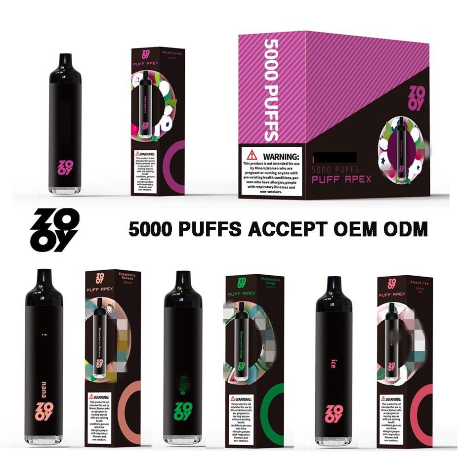 100% Original ZOOY 5000 Puff APEX vape pen mesh coil Cigarette Rechargeable at the bottom Cigarette Deivce With 650mAh Battery 12m230T
100% Original ZOOY 5000 Puff APEX vape pen mesh coil Cigarette Rechargeable at the bottom Cigarette Deivce With 650mAh Battery 12m230T
