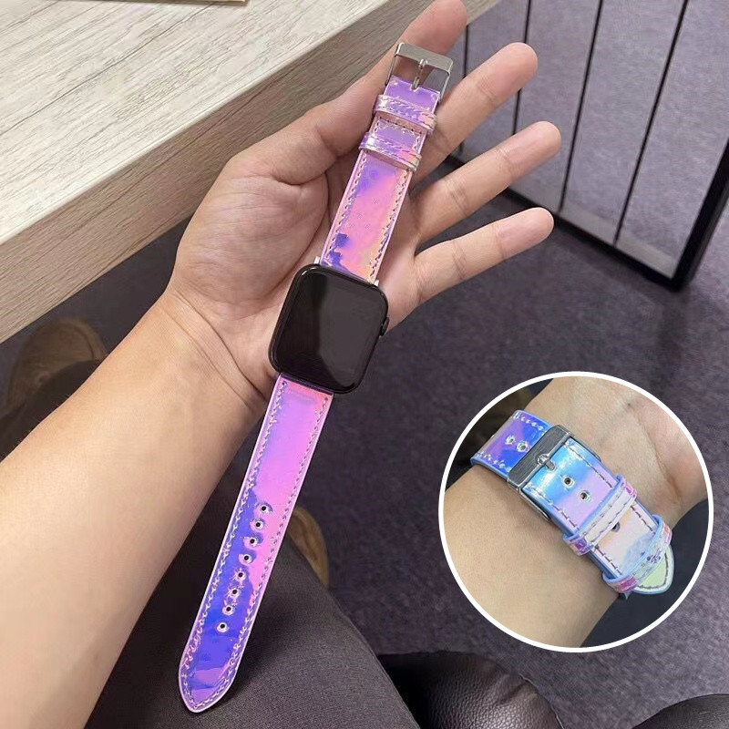 For Apple Watch Band iwatch Strap 7 2 3 4 5 6 SE Series Luxury Bright Color Radiate Embossing Print Letter 41mm 42mm 38mm 40mm 44mm Bracelet Fashion Gift Smart Straps
For Apple Watch Band iwatch Strap 7 2 3 4 5 6 SE Series Luxury Bright Color Radiate Embossing Print Letter 41mm 42mm 38mm 40mm 44mm Bracelet Fashion Gift Smart Straps