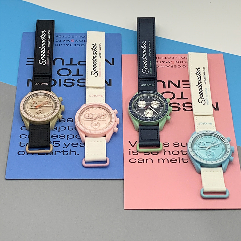 Moon Bioceramic Planet Moon Quarz Watch Mission To Mercury 42mm Full Function Chronograph Luxury Mens Ladies couple joint name Wristwatches