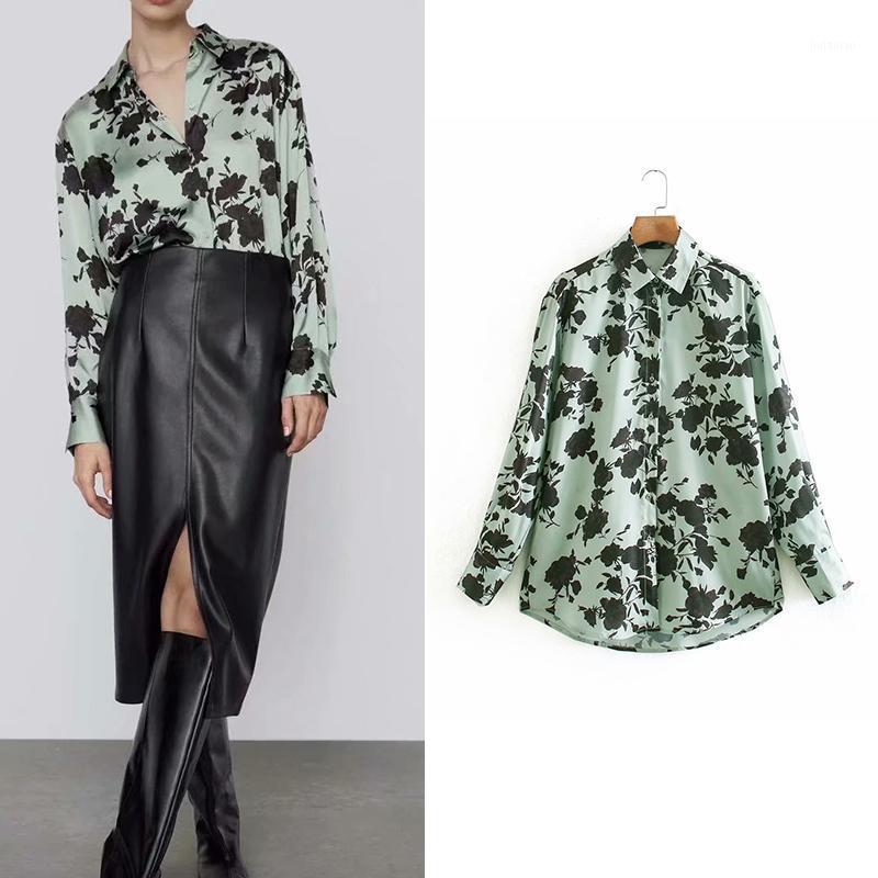 Women's Blouses & Shirts 2022 Fashion Vintage Women Leaf Print Loose Long Sleeve Turn-Down Collar Oversized Blouse Mujer Tops, As picture
Women's Blouses & Shirts 2022 Fashion Vintage Women Leaf Print Loose Long Sleeve Turn-Down Collar Oversized Blouse Mujer Tops, As picture