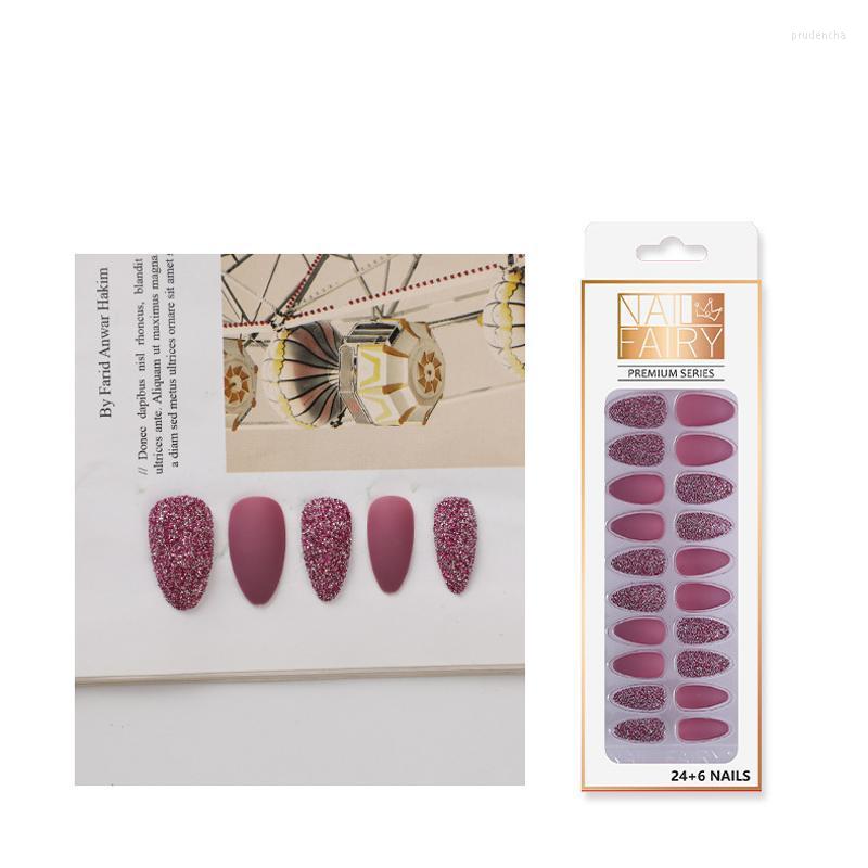 False Nails 24pcs Paper Box Detachable Glitter With Matte DIY Medium Coffin Stiletto Fake Full Cover Nail Tips Prud22, White
False Nails 24pcs Paper Box Detachable Glitter With Matte DIY Medium Coffin Stiletto Fake Full Cover Nail Tips Prud22, White