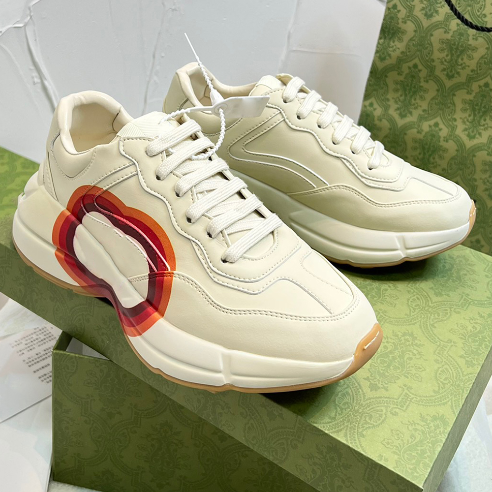 2022 Designer shoes Rhyton Sneakers Beige Men women Trainers Vintage Luxury chaussures Ladies Shoe Designers Sneaker with box Size35-45, #11
2022 Designer shoes Rhyton Sneakers Beige Men women Trainers Vintage Luxury chaussures Ladies Shoe Designers Sneaker with box Size35-45, #11