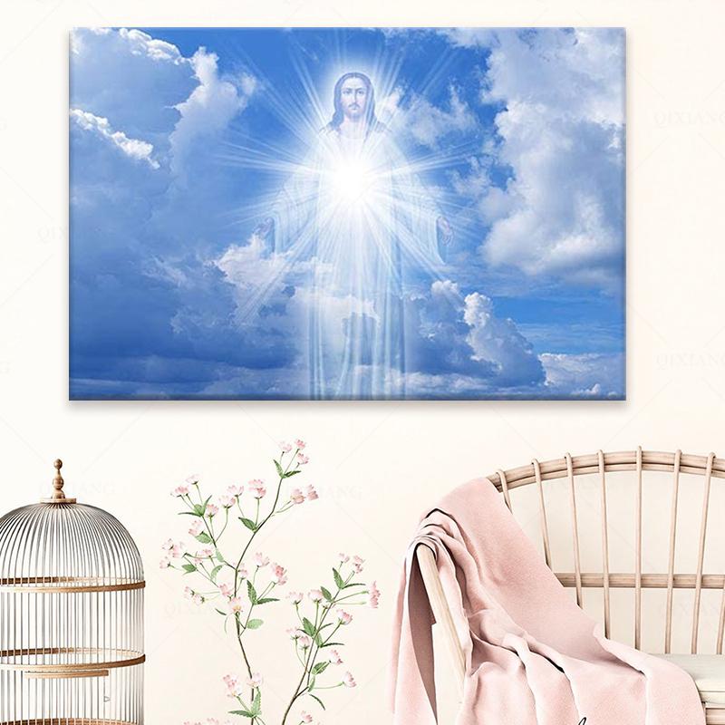 Paintings Jesus Christ Poster Resurrection Religion Blue Easter Wall Art Canvas Print Home Decoration Impressionist Painter
Paintings Jesus Christ Poster Resurrection Religion Blue Easter Wall Art Canvas Print Home Decoration Impressionist Painter